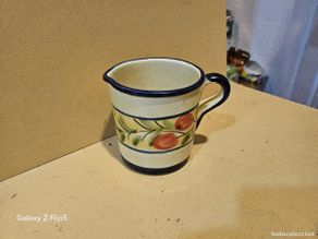 Vintage: jarra de ceramica colores